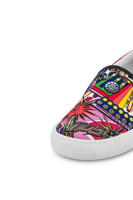 PINBALL PRINTS SLIP-ON SNEAKERS MULTICOLOR 4