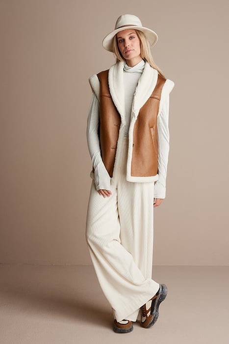 TURTLE NECK TOP VISCOSE WOOL JERSEY IVORY 4