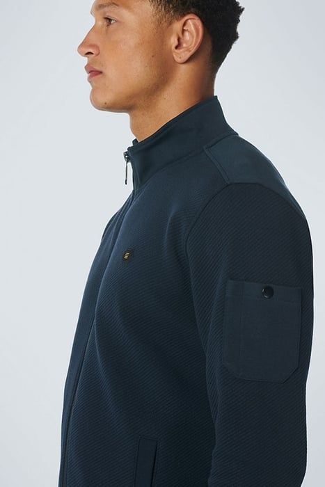 SWEATER FULL ZIPPER DOUBLE LAYER JACQUARD STRETCH NIGHT 6