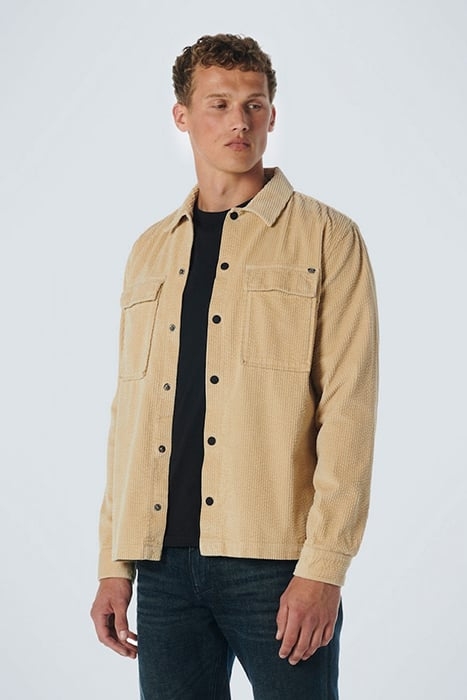 OVERSHIRT BUTTON CLOSURE CORDUROY STONE 1