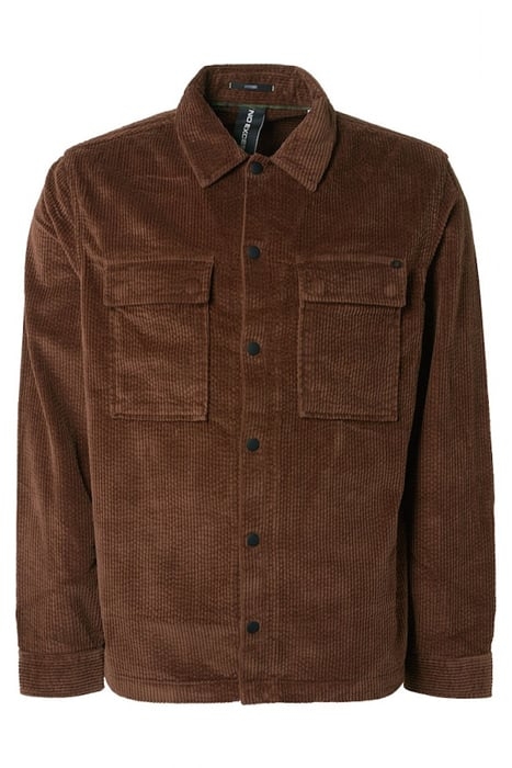 OVERSHIRT BUTTON CLOSURE CORDUROY BROWN 4
