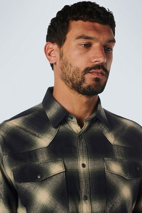 SHIRT CHECK DARK GREEN 6