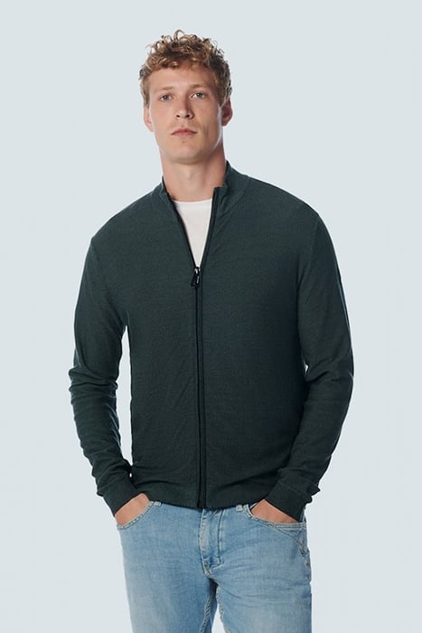 CARDIGAN 2 COLOURED JACQUARD STEEL 1