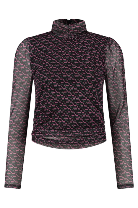 VALLY TOP BLACK/RASPBERRY ROSE 2