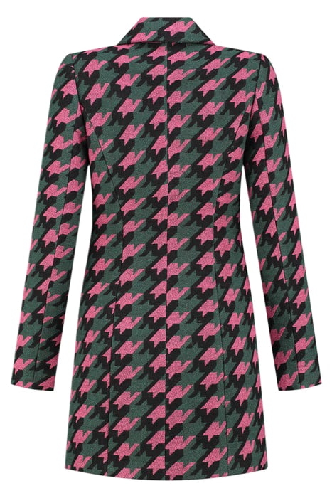 HEATHER DRESS BLACK/RASPBERRY ROSE 3