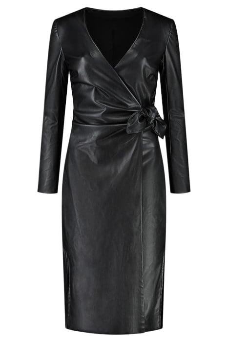 MARA WRAP DRESS BLACK 1