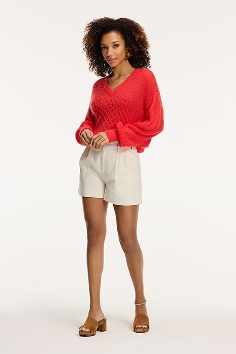 LADIES HAILEY SWEATER SICILIAN RED 3