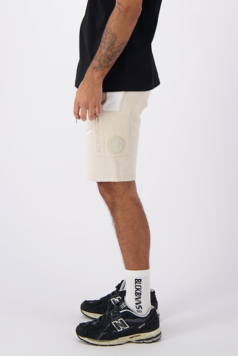 STRIPE SWEATSHORTS SAND 6