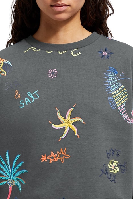 BOXY FIT EMBROIDERED SWEATSHIRT ANTRA 7