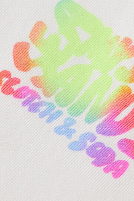 REGULAR FIT LEFT CHEST ARTWORK SWEATSHIRT WHITE 3