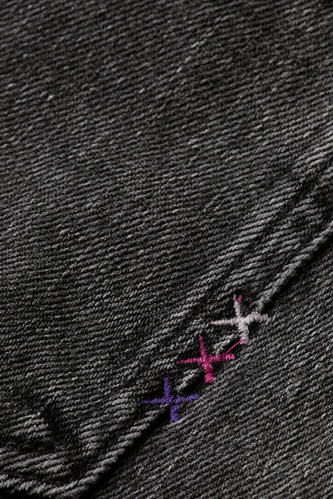 THE RAY 5 POCKET LOW RISE DENIM SHORT - WASHED BLACK WASHED 7