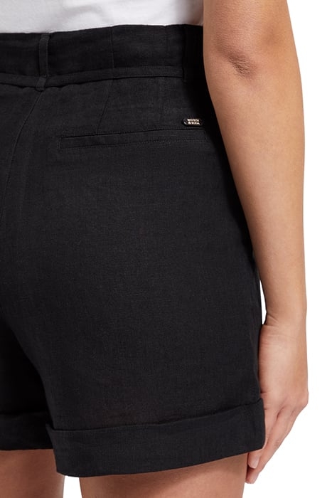 HIGH-RISE LINEN SHORT BLACK 7