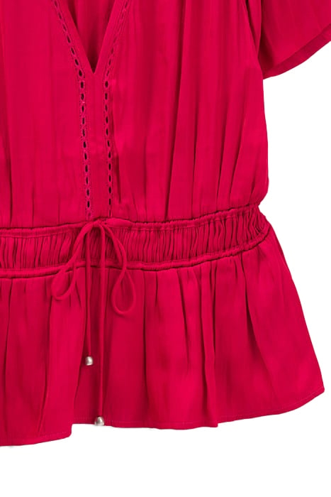 FUCHSIA PEPLUM BLOUSE 6