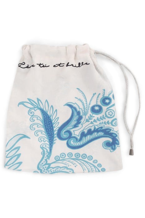 IKKS X GIGEEZ BLUE PAISLEY MOTIF ASYMMETRIC DRESS 5