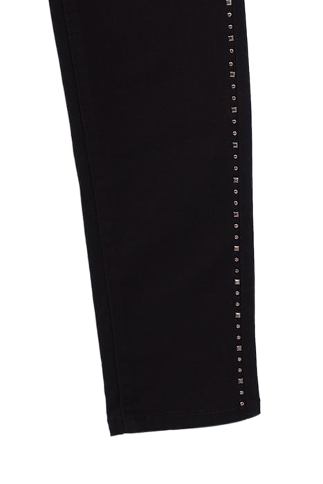 BLACK SCULPT-UP SLIM JEANS WITH STUDS DOWN SIDES 7