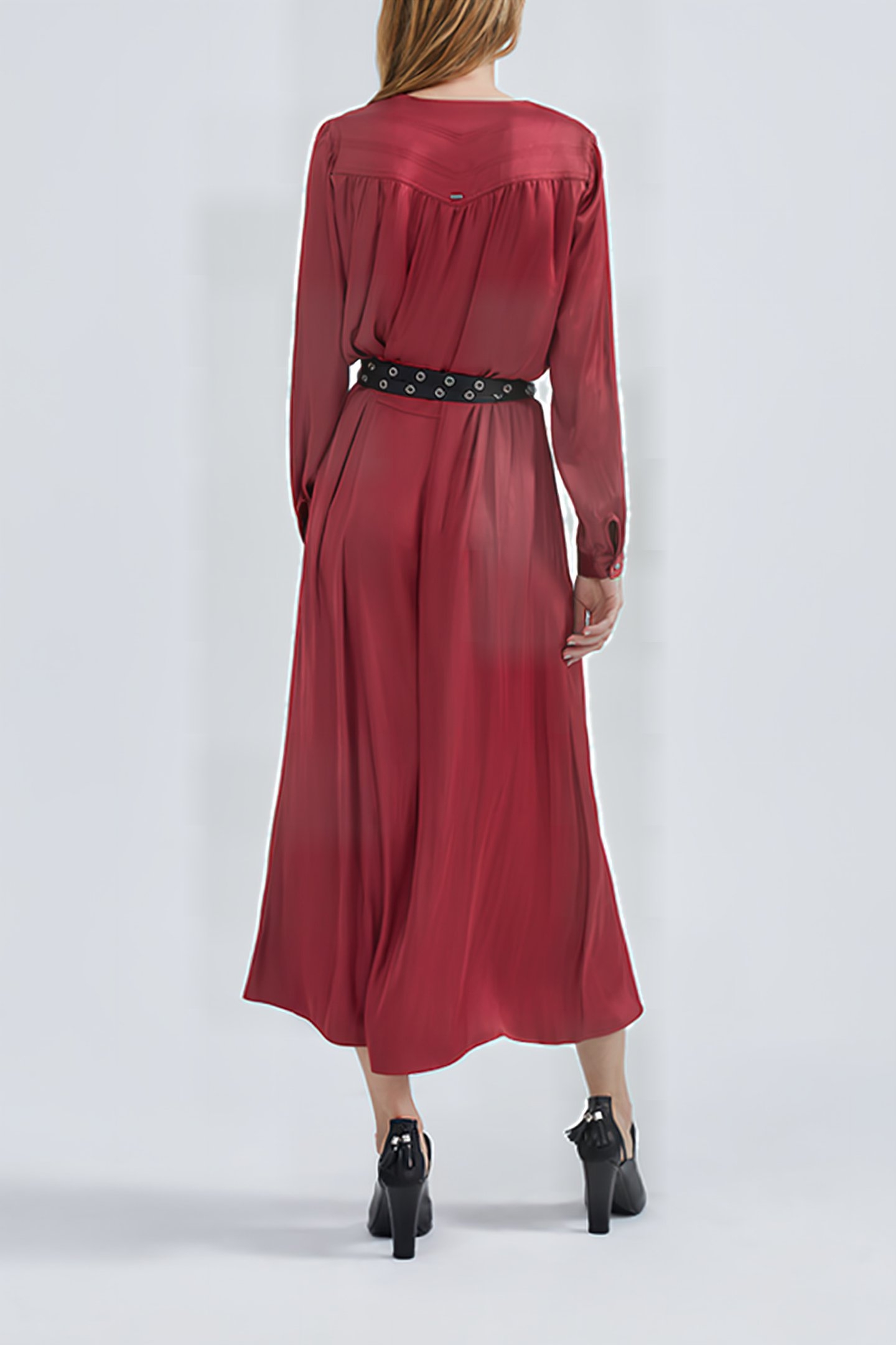 CAMELIA JAPANESE POLYESTER LONG DRESS 2