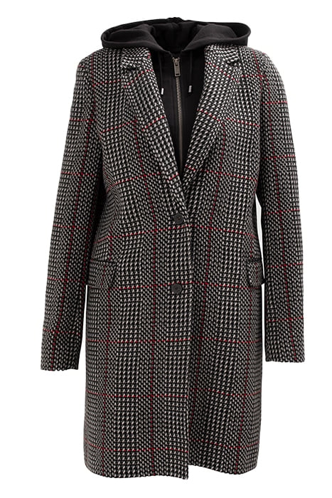 BLACK LOOSE HOUNDSTOOTH COAT 5
