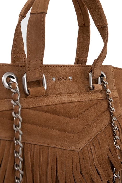 SAND SUEDE FRINGED SMALL 1440 BAG 5