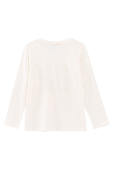 GIRLS' OFF-WHITE 3D CHEERLEADERS IMAGE T-SHIRT 2