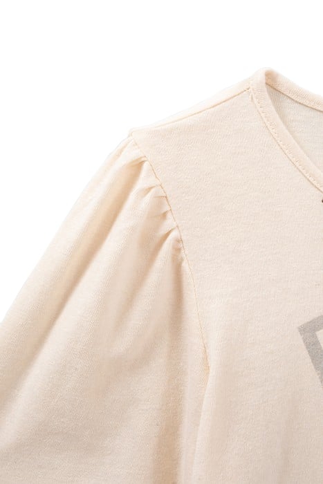 GIRLS’ ECRU T-SHIRT WITH EMBROIDERED NECKLACES 5