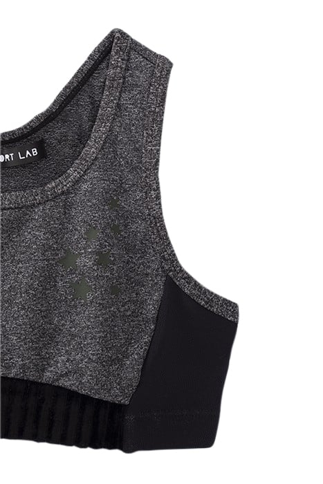 GIRLS’ 2-IN-1 WHITE T-SHIRT WITH GREY BRA TOP 7