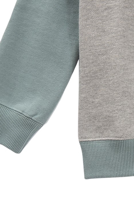 BOYS’ GREY, GREEN, AND ECRU SWEATSHIRT WITH RUBBER IMAGES 6