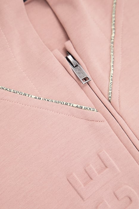 PINK EMBOSSED SLOGAN CROPPED CARDIGAN 6