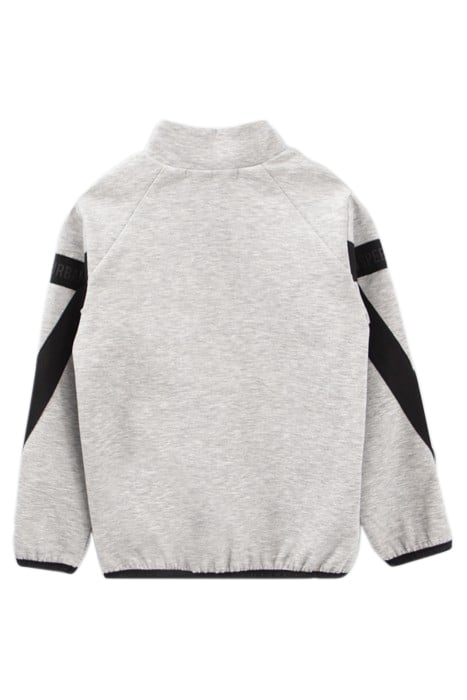 BOYS’ GREY CARDIGAN WITH BLACK AND REFLECTIVE DETAILS 2