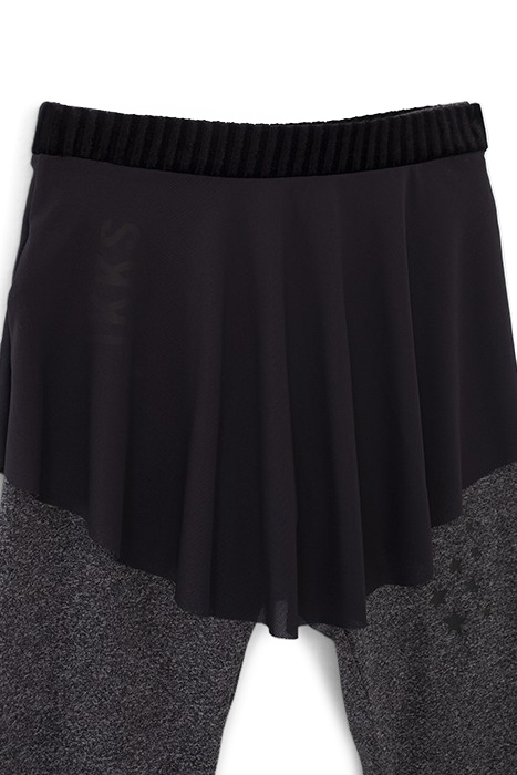 GIRLS’ 2-IN-1 GREY LEGGINGS AND TULLE SKIRT 7