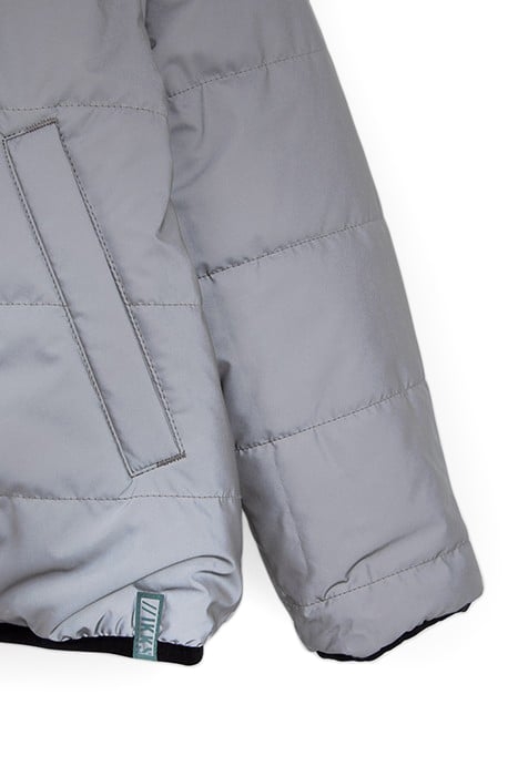 BOYS’ GREEN/GREY REFLECTIVE REVERSIBLE PADDED JACKET 5