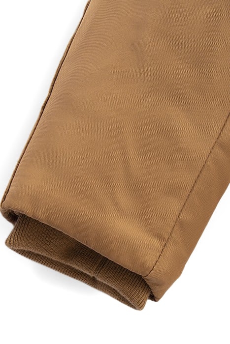 BOYS’ CAMEL NYLON AND CORDUROY FUR-LINED PARKA 5