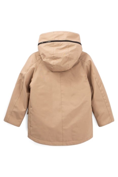BOYS’ 2-IN-1 MOCHA PARKA AND BLACK JACKET 2