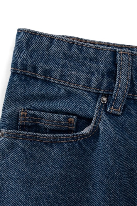 GIRLS’ LIGHT BLUE ORGANIC COTTON 7/8 MOM JEANS 4