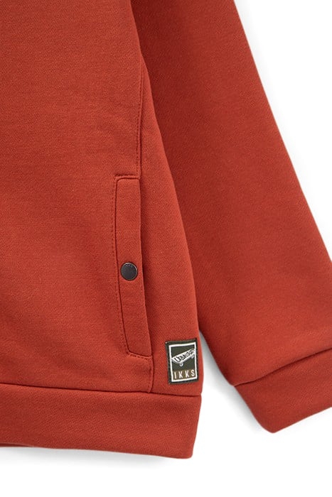 BOYS’ BRICK CARDIGAN WITH VISOR ON HOOD 6