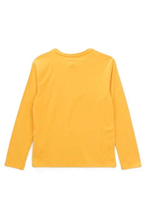 BOYS’ YELLOW LETTER MARKING ORGANIC COTTON T-SHIRT 2