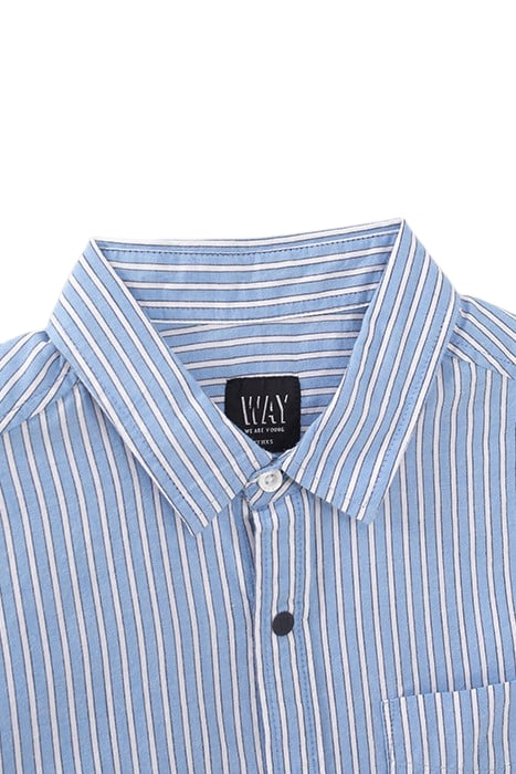 BOYS’ ECRU SHIRT WITH BLUE STRIPES 3