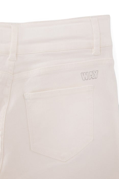 GIRLS’ WHITE WIDE-LEG MOM JEANS 5