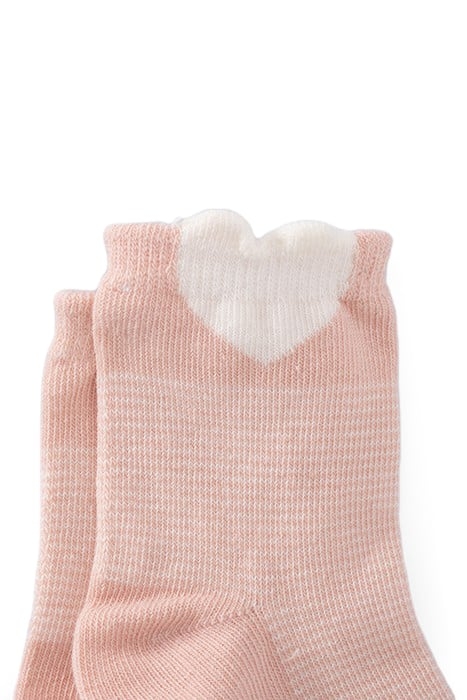 BABY GIRLS’ ECRU/PINK SOCKS 4