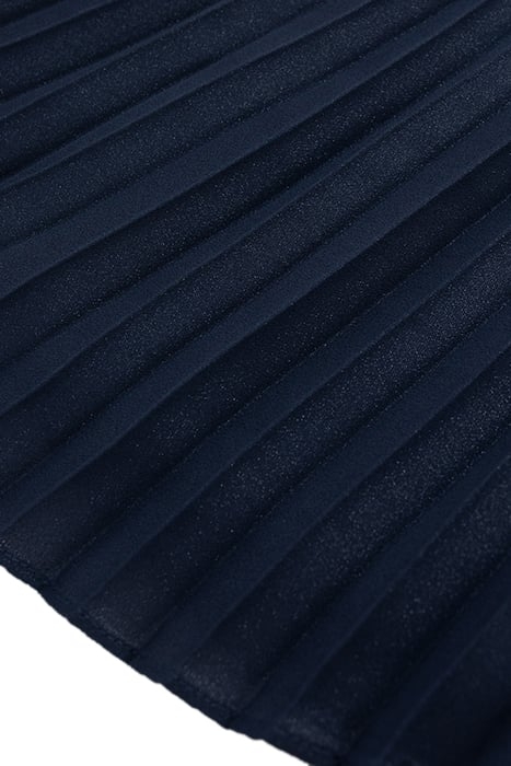 IRIDESCENT NAVY PLEATED SHORTS 7