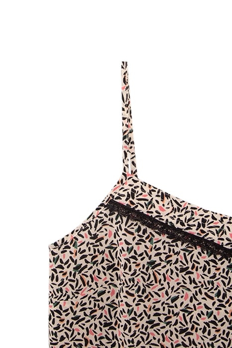 OFF-WHITE LEAF PRINT LINGERIE-STYLE TOP 3