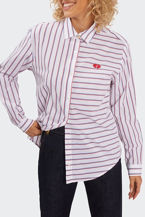 OFF-WHITE SHIRT WITH TWO-TONE STRIPES 1