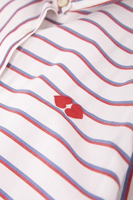 OFF-WHITE SHIRT WITH TWO-TONE STRIPES 7