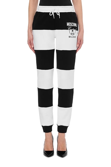 BLACK & WHITE FLEECE JOGGING WHITE 1