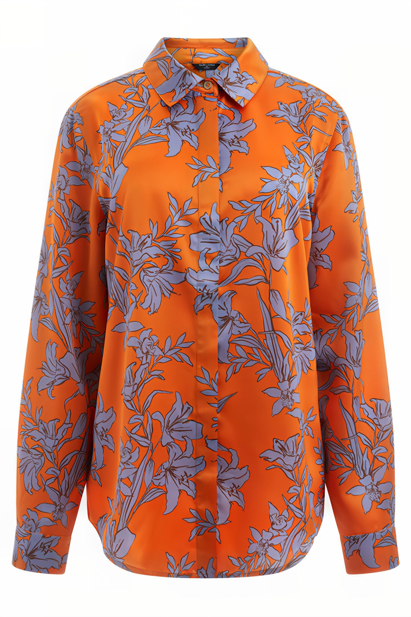 MARCIANO BY GUESS THE ICON BLOUSE PRIN SUNBURST ORANGE 4