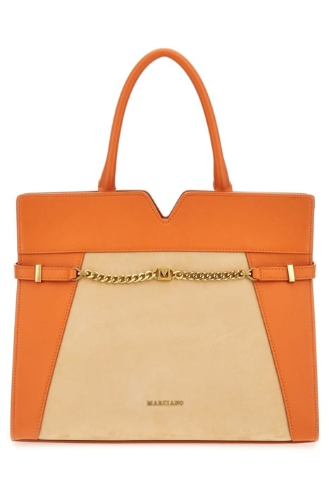 MEDIUM SATCHEL CONTR SUPERLATIVE TOTE BAG ORANGE 1