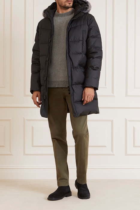 REAL DOWN LONG JACKE JET BLACK A996 5