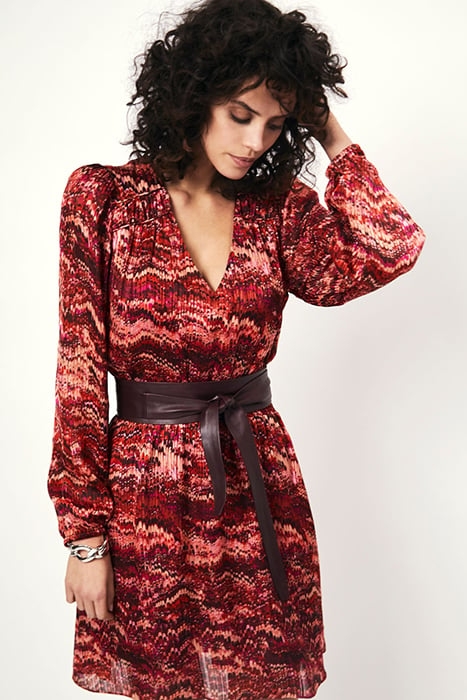 ODINE PRINTED MINI DRESS MULTICOLOUR 5