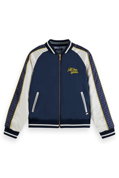 EMBROIDERED BOMBER WITH CONTRAST DETAIL NIGHT 4