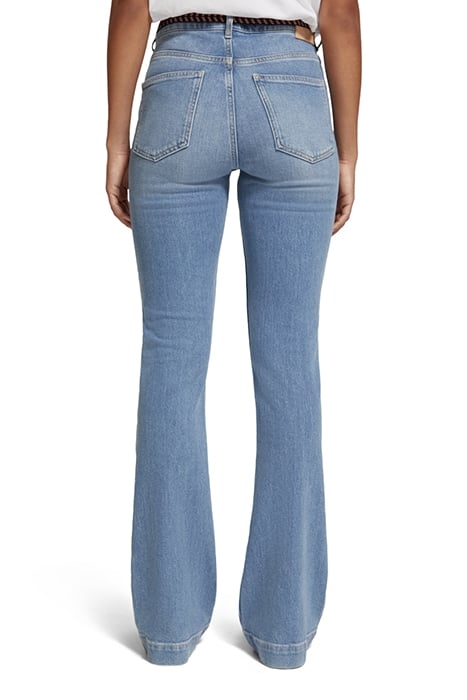 THE CHARM FLARED JEANS WITH PATCH POCKETS — STILL WATERS 2