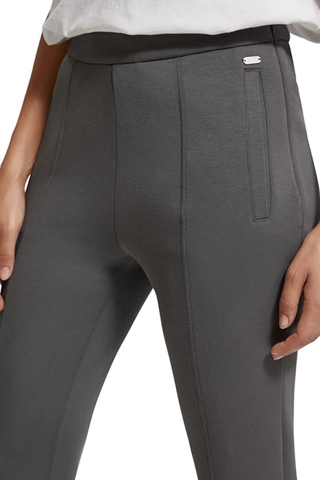 TAILORED SPLIT HEM FLARE SWEATPANT DARK GREY 7
